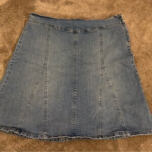 Classic Denim A-Line Skirt